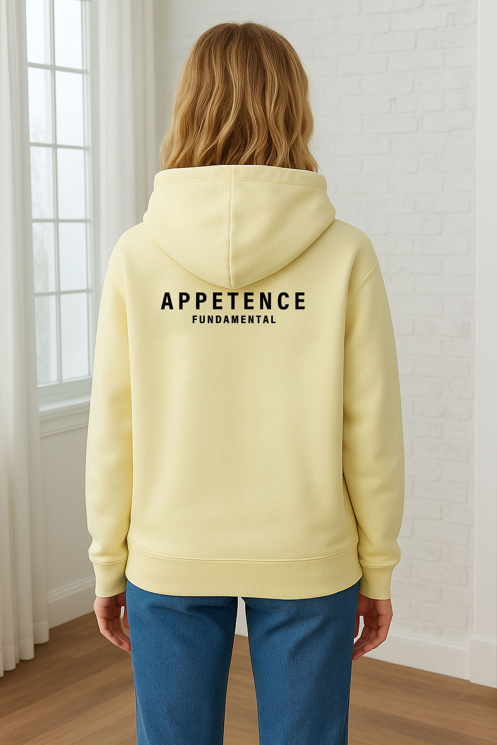 APPETENCE Cream Black out Hoodie