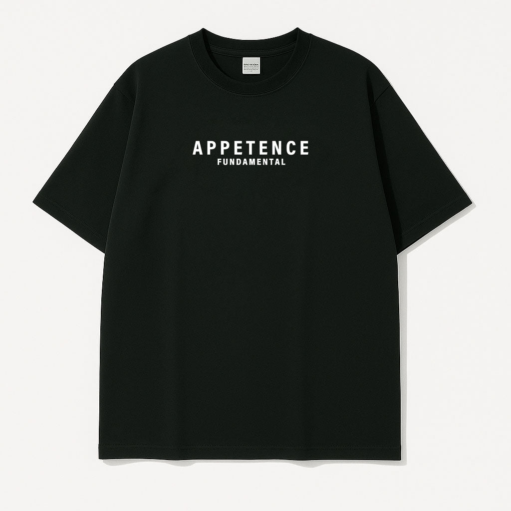 APPETENCE Black Over Size T-Shirt