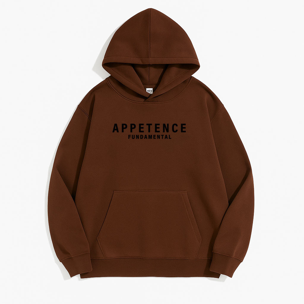 APPETENCE Brown Black out Hoodie