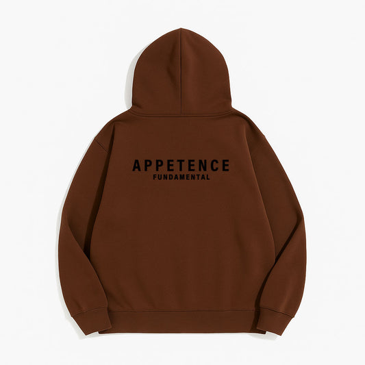 APPETENCE Brown Black out Hoodie