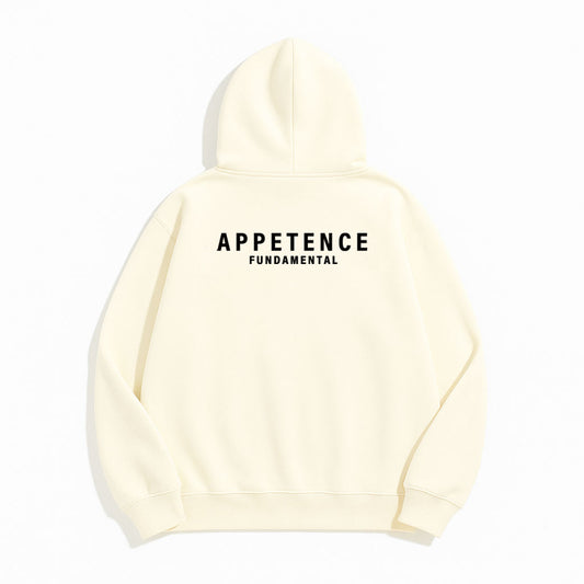 APPETENCE Cream Black out Hoodie