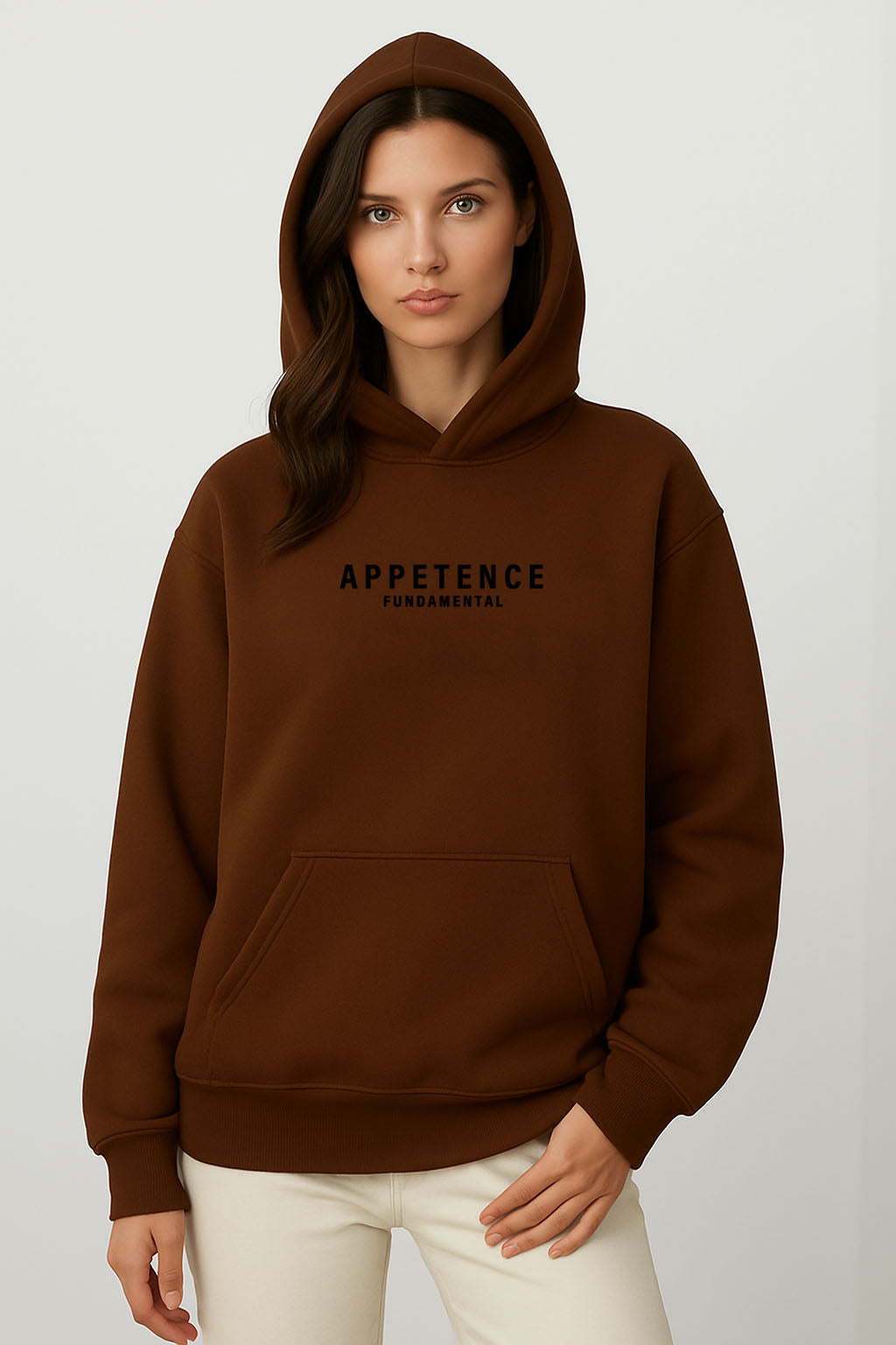 APPETENCE Brown Black out Hoodie