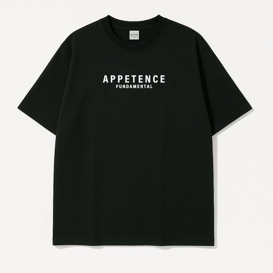 APPETENCE Black Over Size T-Shirt