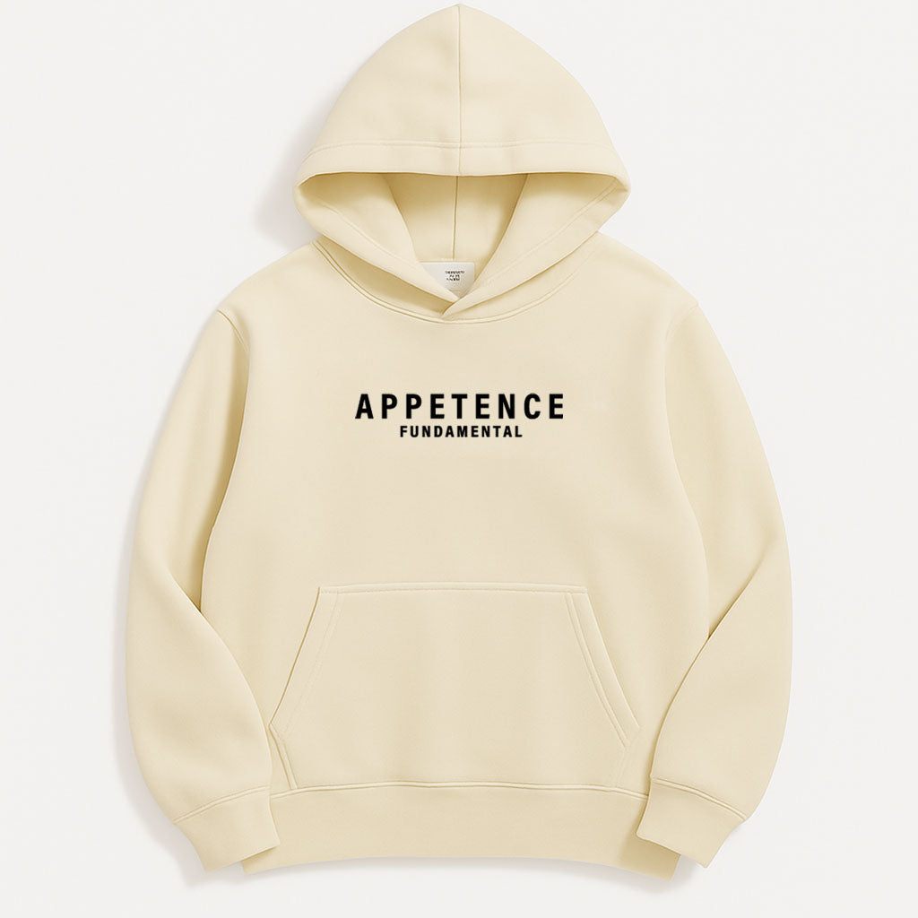 APPETENCE Cream Black out Hoodie